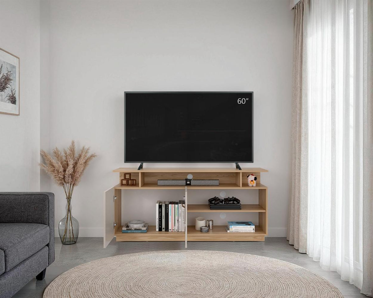 Rack Para Tv Hope , Fresno Europeo y Capri, con espacio para TV de 65" - vista 2