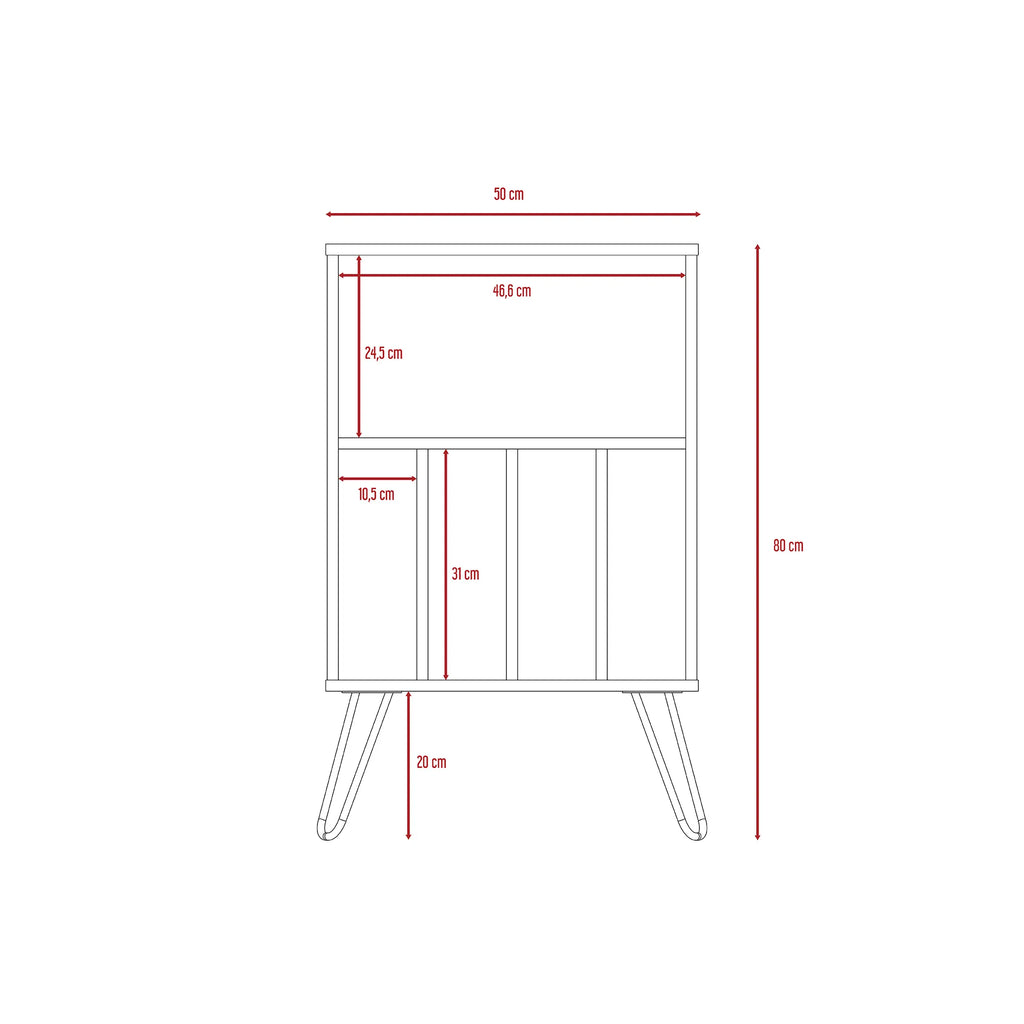 Mueble Funcional Vassel - Habano / Blanco