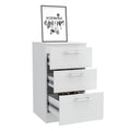 Mueble Inferior Manchester, Blanco, con tres amplios cajones deslizables - vista 1