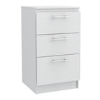 Mueble Inferior Manchester, Blanco, con tres amplios cajones deslizables - vista 5