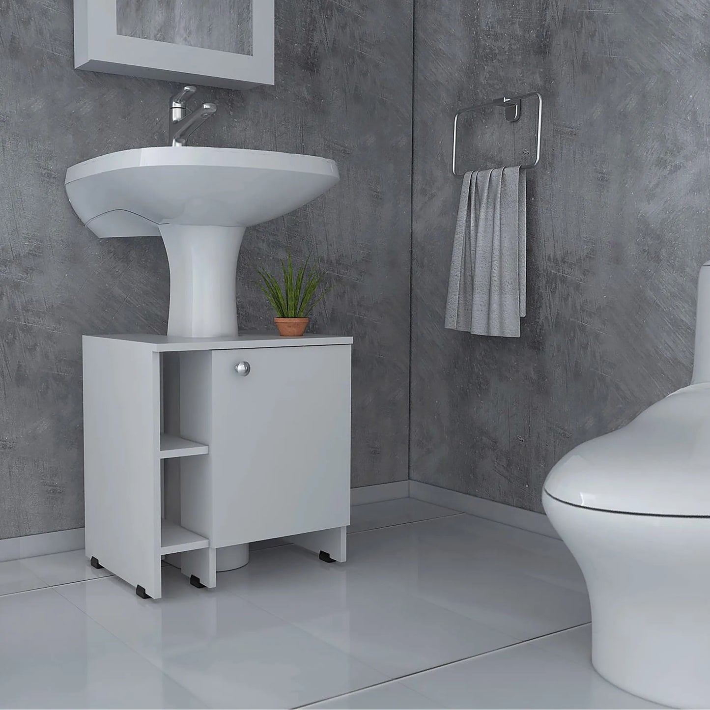 Optimizador Lavamanos Bath 47-A 1 Puerta - Blanco