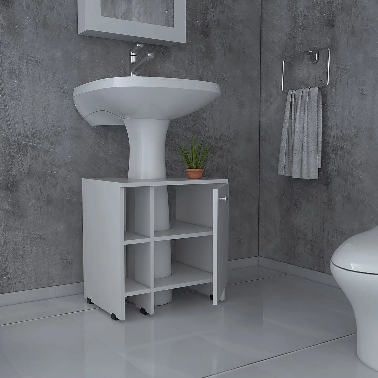 Optimizador Lavamanos Bath 47-A 1 Puerta - Blanco
