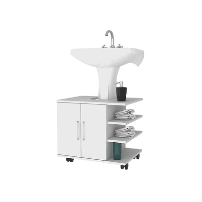 Optimizador Lavamanos Bath-55 2 Puertas - Blanco