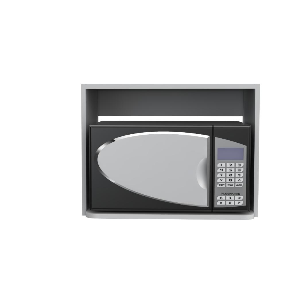 Mueble Para Microondas Eco, Blanco - vista 3