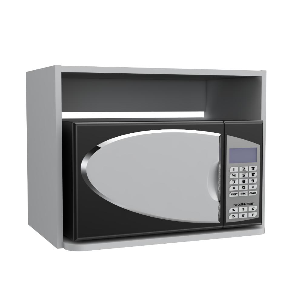 Mueble Para Microondas Eco, Blanco - vista 2