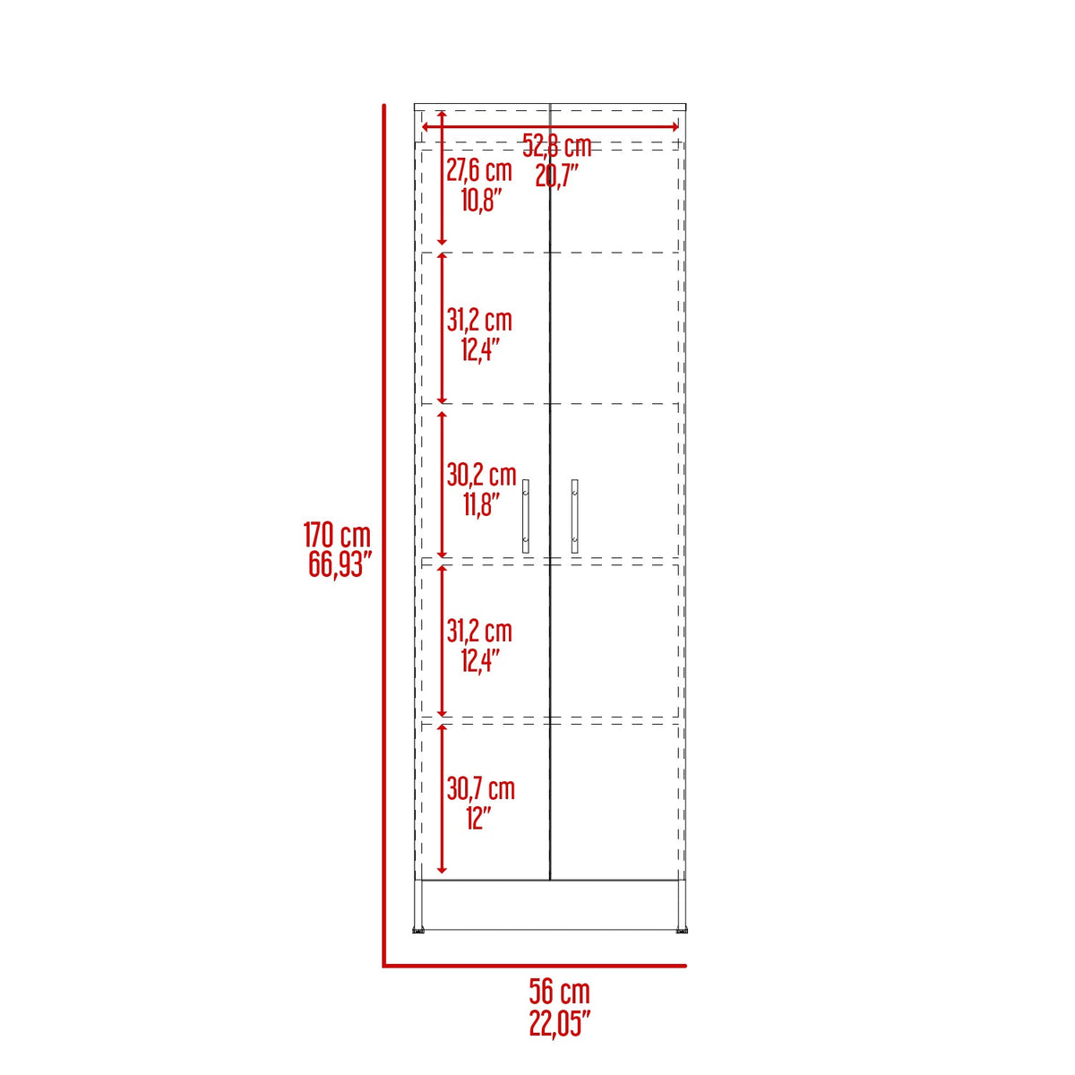 Mueble Despensa Multiusos Kitchen, Blanco - vista 7