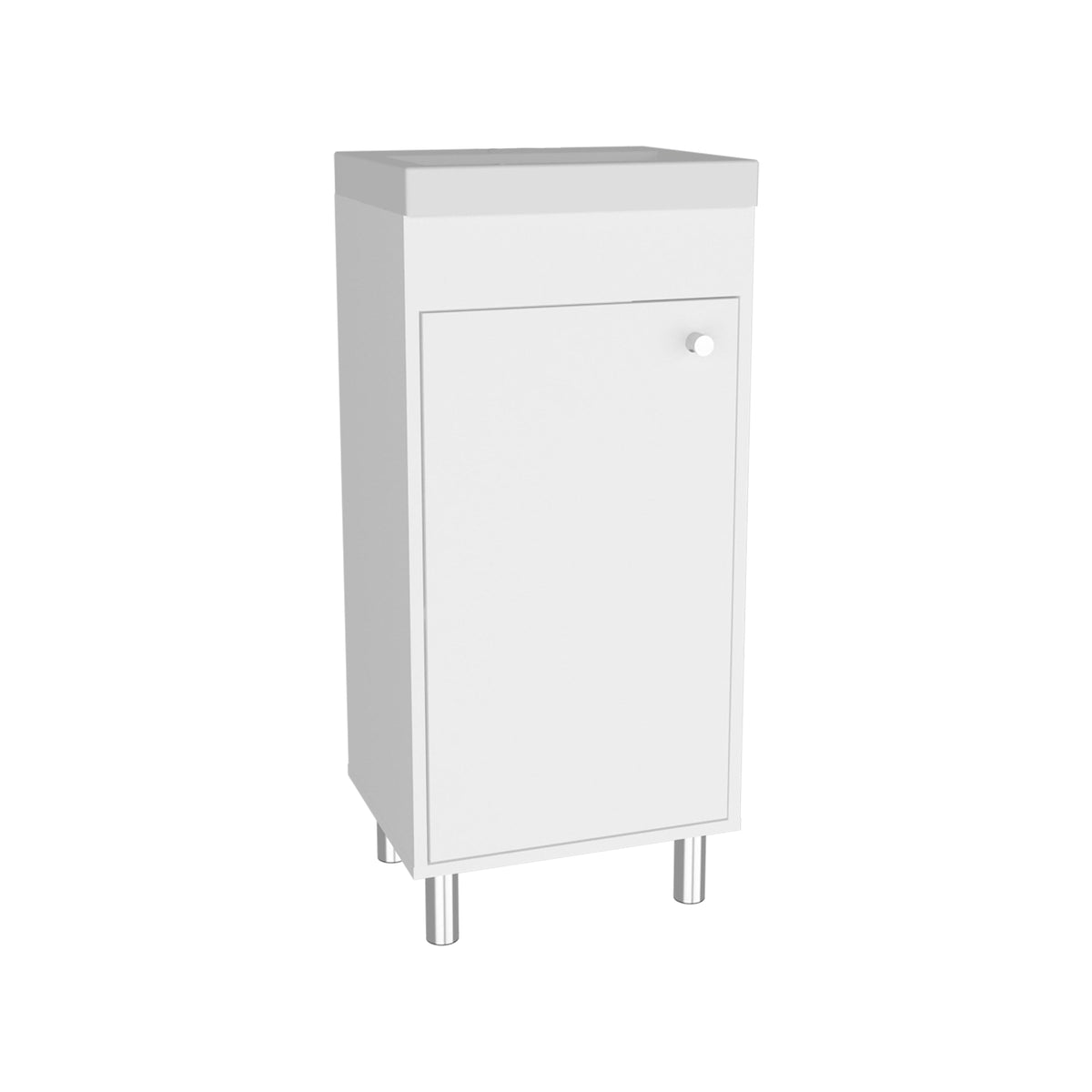 Vanitorio Rivera Una Puerta, Blanco - vista 3