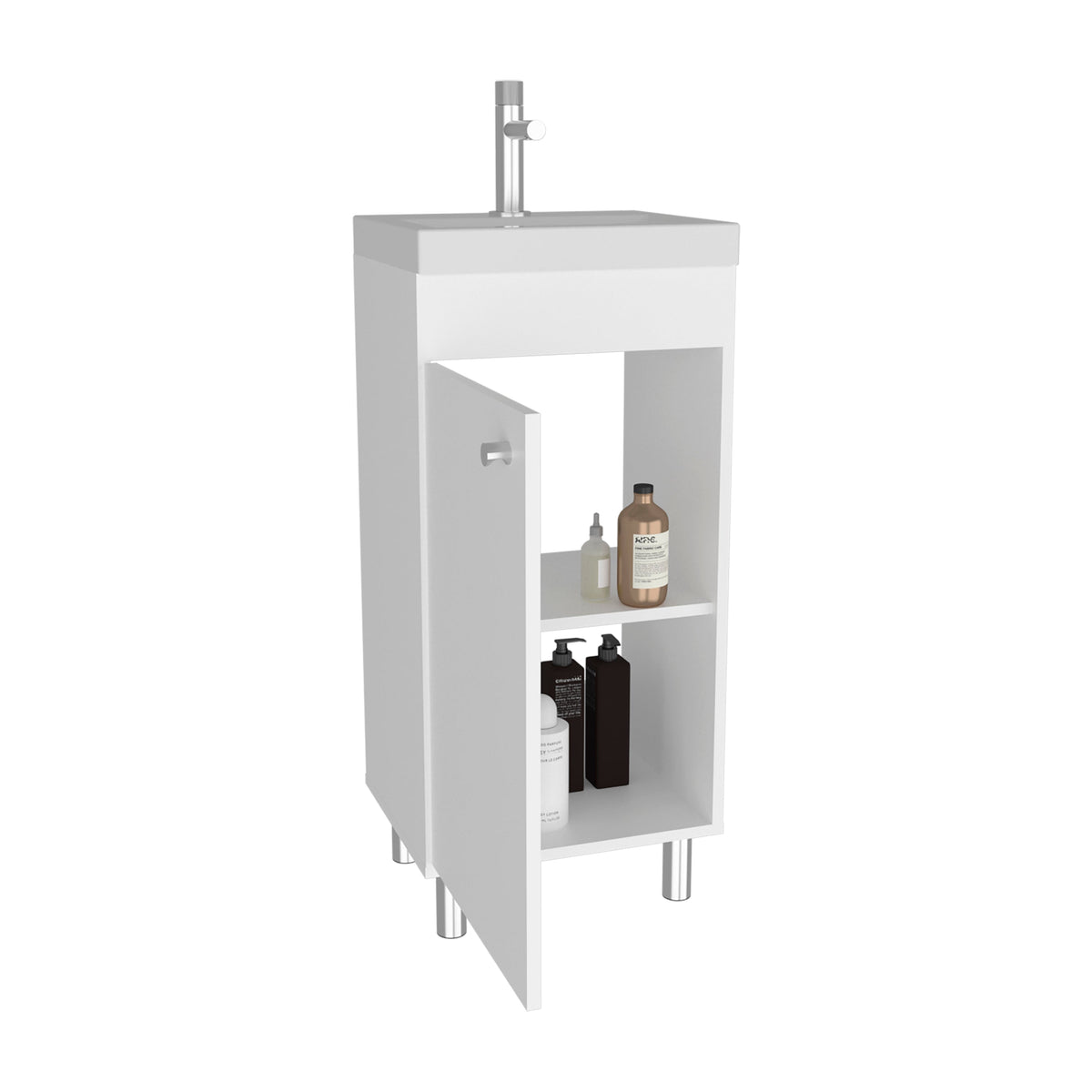 Vanitorio Rivera Una Puerta, Blanco - vista 4