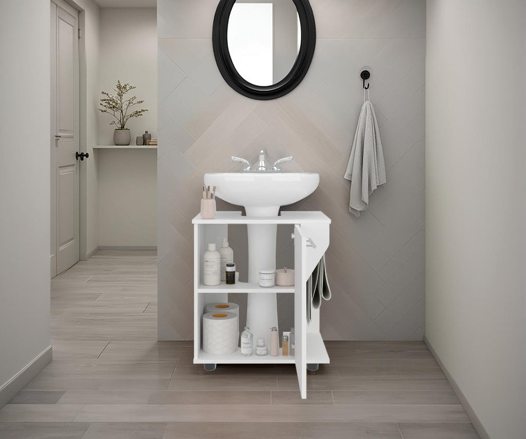 Mueble Para Lavamanos Phillips Con Una Puerta, Blanco - vista 2