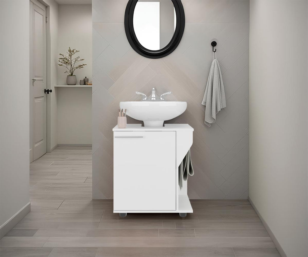 Mueble Para Lavamanos Phillips Con Una Puerta, Blanco - vista 1