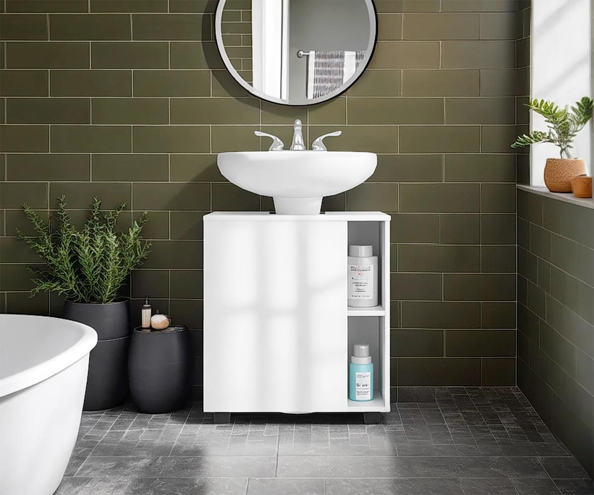 Mueble Para Lavamanos Pascuale, Una Puerta - Blanco