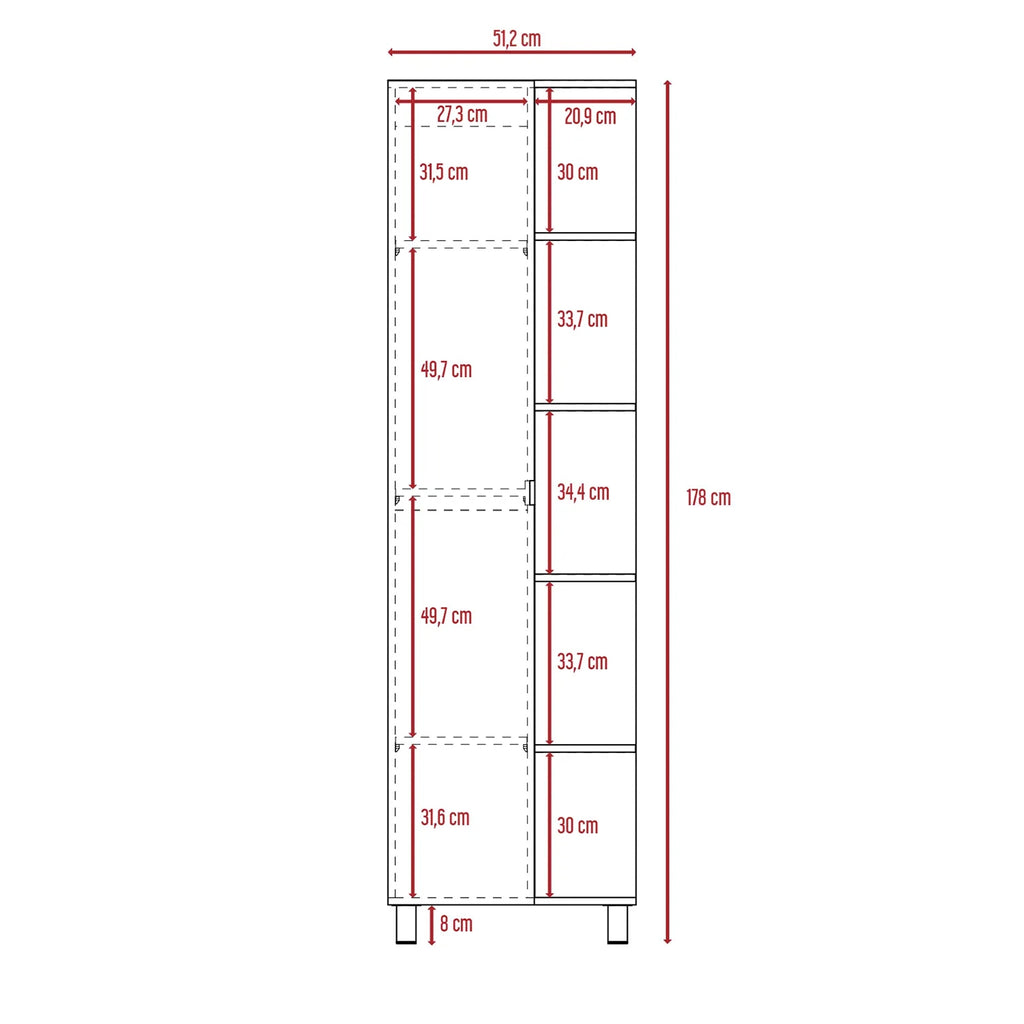 Optimizador De Baño - Bath 51 / 1 Puerta - Blanco