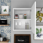 Mueble Aéreo Puerta Derecha Manchester, Blanco, con dos entrepaños para colocar objetos - vista 4