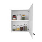 Mueble Aéreo Puerta Derecha Manchester, Blanco, con dos entrepaños para colocar objetos - vista 2