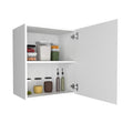 Mueble Aéreo Puerta Derecha Manchester, Blanco, con dos entrepaños para colocar objetos - vista 1