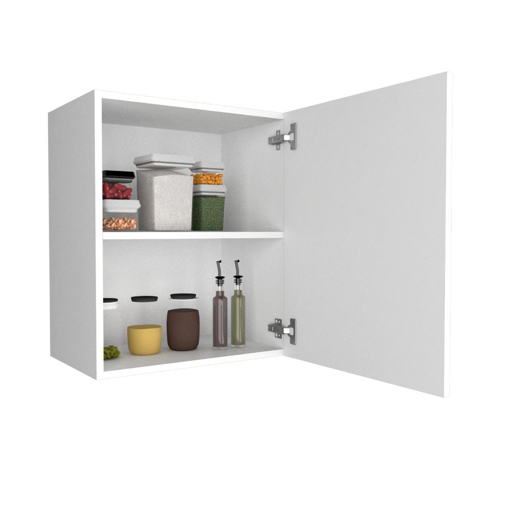 Mueble Aéreo Puerta Derecha Manchester, Blanco, con dos entrepaños para colocar objetos - vista 1