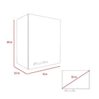 Mueble Aéreo Puerta Derecha Manchester, Blanco, con dos entrepaños para colocar objetos - vista 7