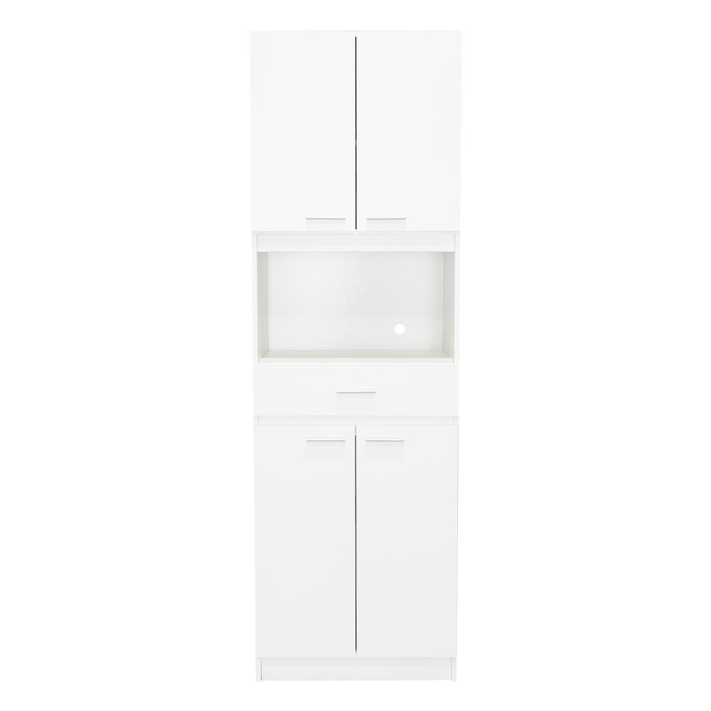 Módulo Microondas Ankara, Blanco, con Cuatro Puertas Abatibles y Amplio Espacio Para Almacenamiento - vista 9