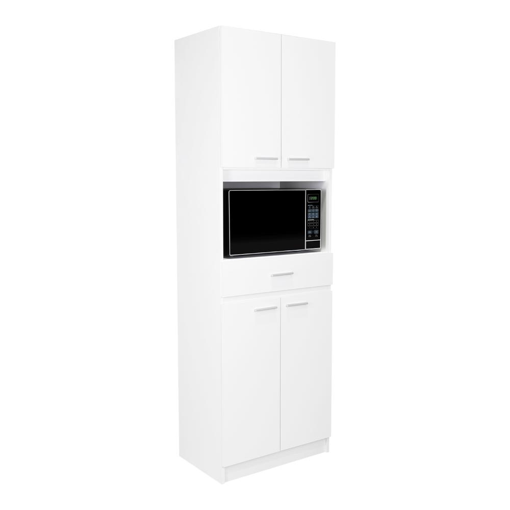 Módulo Microondas Ankara, Blanco, con Cuatro Puertas Abatibles y Amplio Espacio Para Almacenamiento - vista 1