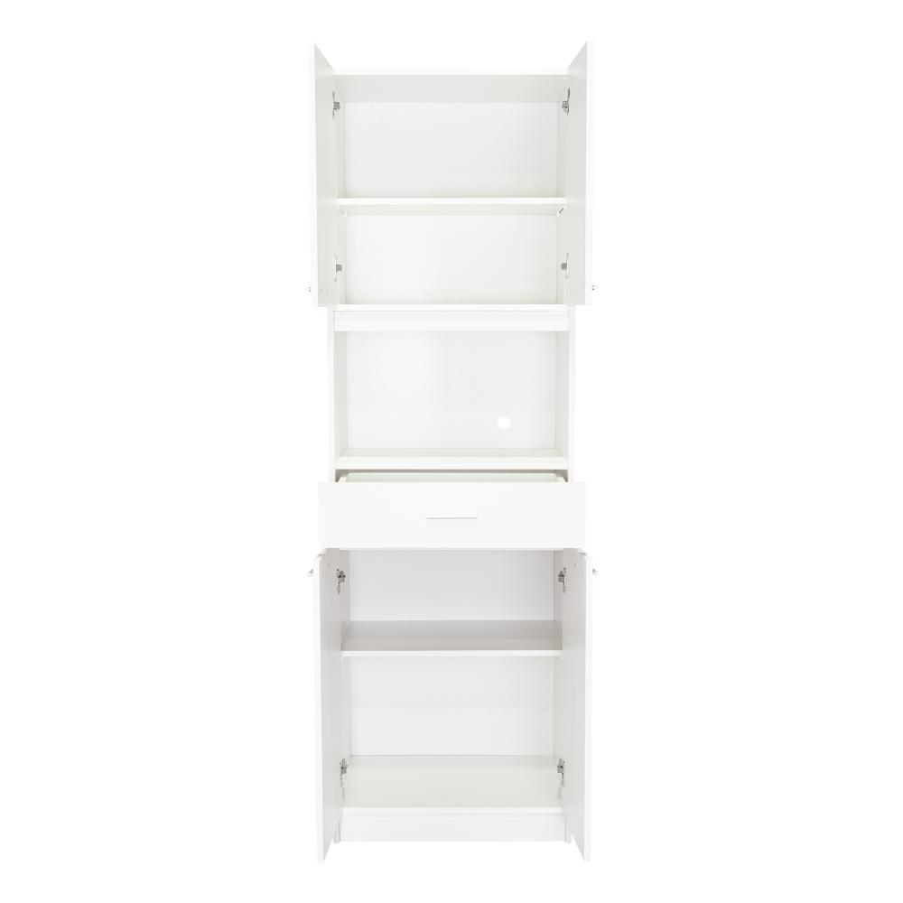 Módulo Microondas Ankara, Blanco, con Cuatro Puertas Abatibles y Amplio Espacio Para Almacenamiento - vista 10