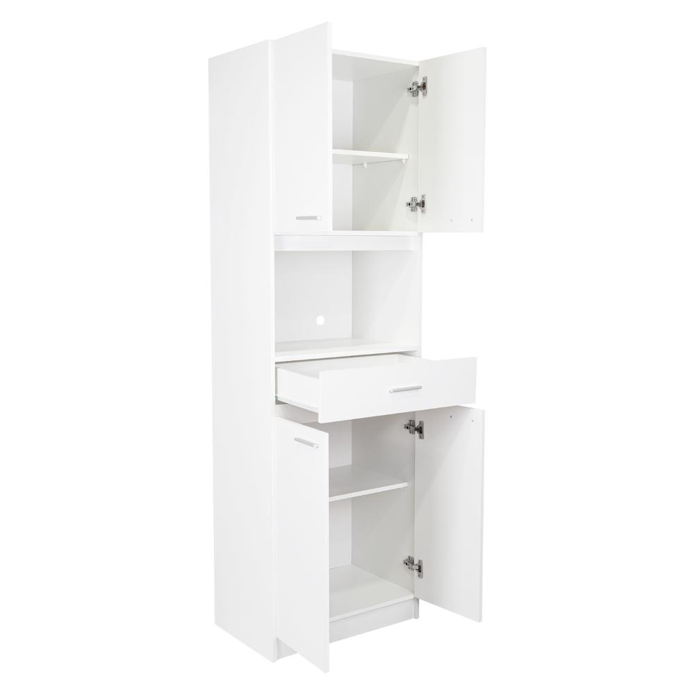 Módulo Microondas Ankara, Blanco, con Cuatro Puertas Abatibles y Amplio Espacio Para Almacenamiento - vista 8