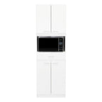 Módulo Microondas Ankara, Blanco, con Cuatro Puertas Abatibles y Amplio Espacio Para Almacenamiento - vista 3