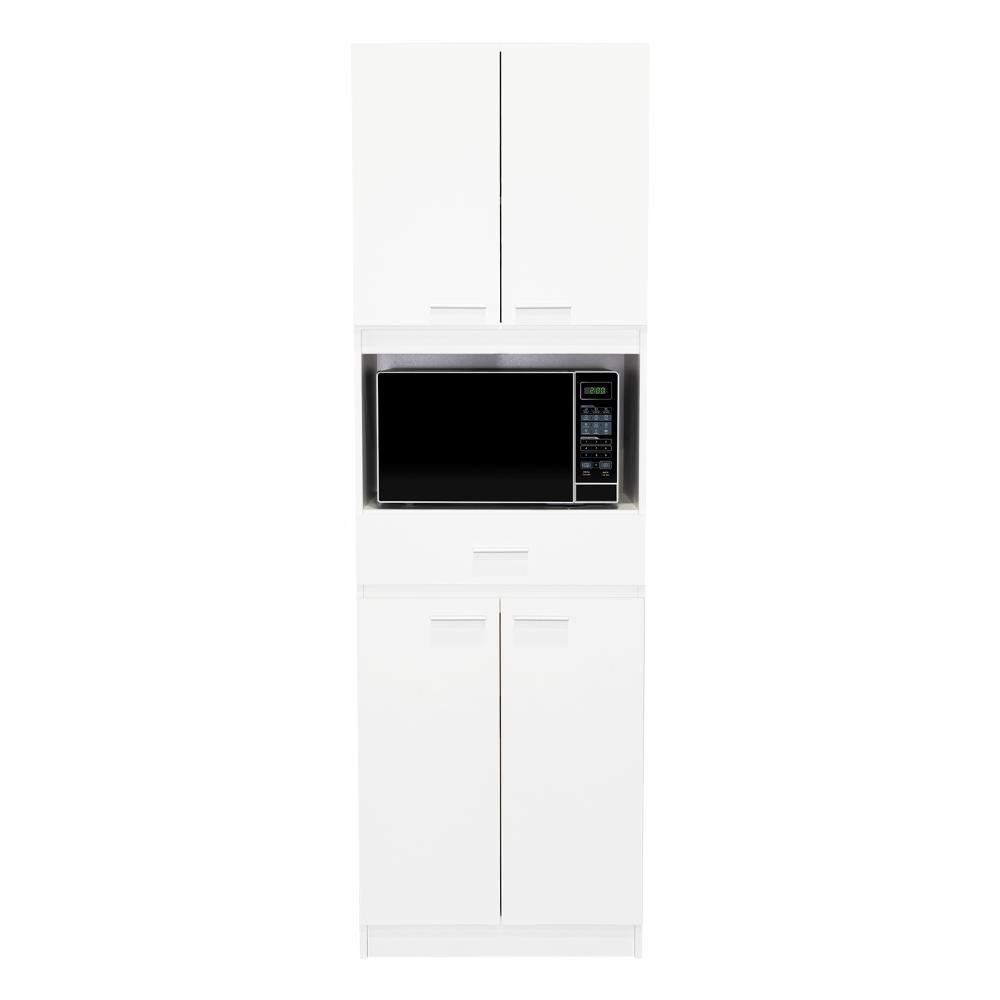 Módulo Microondas Ankara, Blanco, con Cuatro Puertas Abatibles y Amplio Espacio Para Almacenamiento - vista 3