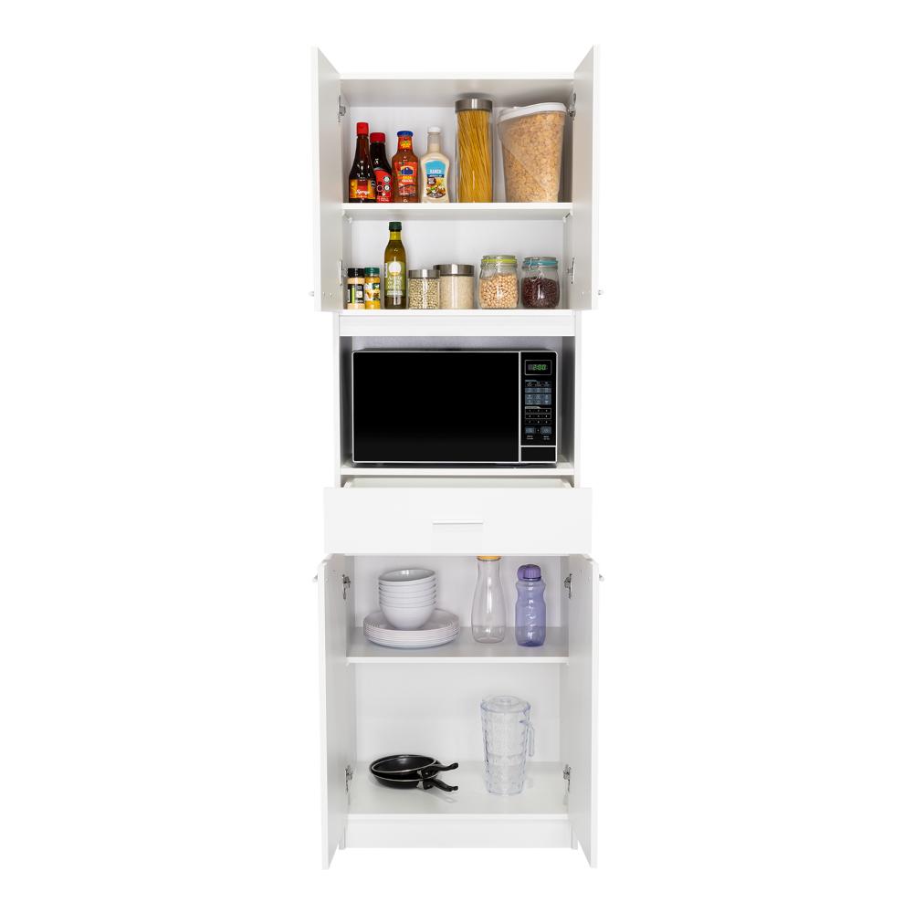 Módulo Microondas Ankara, Blanco, con Cuatro Puertas Abatibles y Amplio Espacio Para Almacenamiento - vista 4
