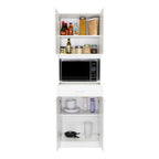 Módulo Microondas Ankara, Blanco, con Cuatro Puertas Abatibles y Amplio Espacio Para Almacenamiento - vista 4