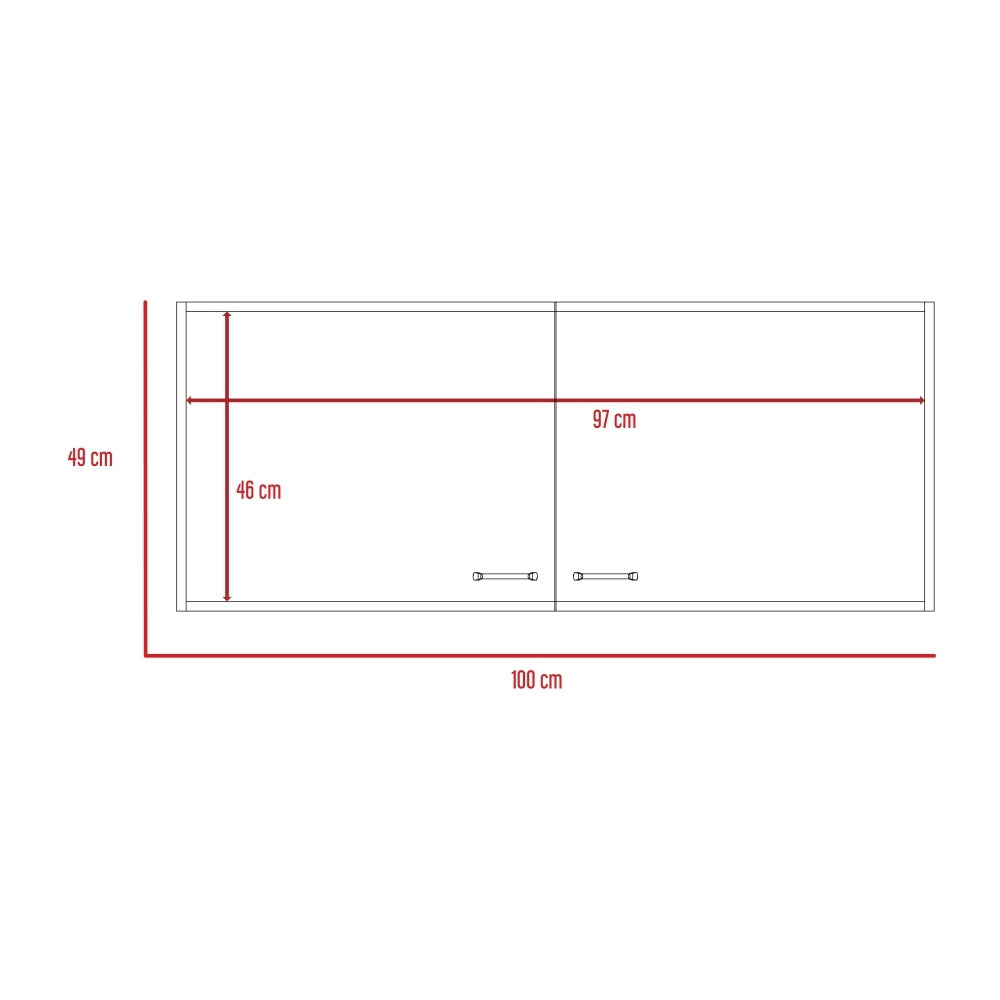 Mueble Superior Cocina Napoles 100 Cm, Blanco, con Gran Capacidad de Almacenamiento - vista 8