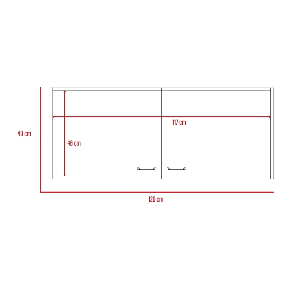 Mueble Superior Cocina Napoles 120 Cm, Blanco, con Gran Capacidad de Almacenamiento - vista 7