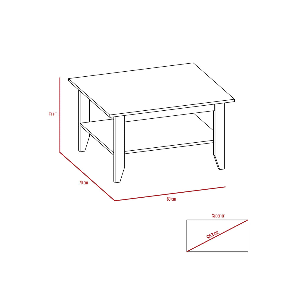 Mesa De Centro Essential - Coñac