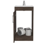 Mueble de Lavamanos Madrid, Coñac, con una puerta abatible - vista 5