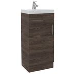 Mueble de Lavamanos Madrid, Coñac, con una puerta abatible - vista 3