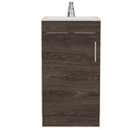 Mueble de Lavamanos Madrid, Coñac, con una puerta abatible - vista 6