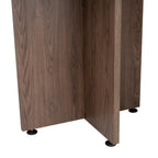 Mesa Redonda M-120 Home Office, Negro Soft / Coñac - vista 7