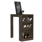 Mesa Bar Syrah, Coñac, con  varios entrepaños para colocar botellas - vista 1