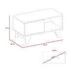 Mesa de Centro Portanova, Habano, con un cajón multiusos - vista 8