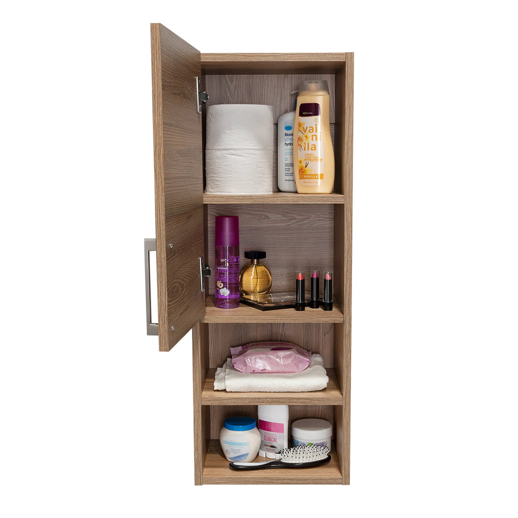 Mueble Auxiliar Muro Baño Barcelona 1 Puerta - Miel