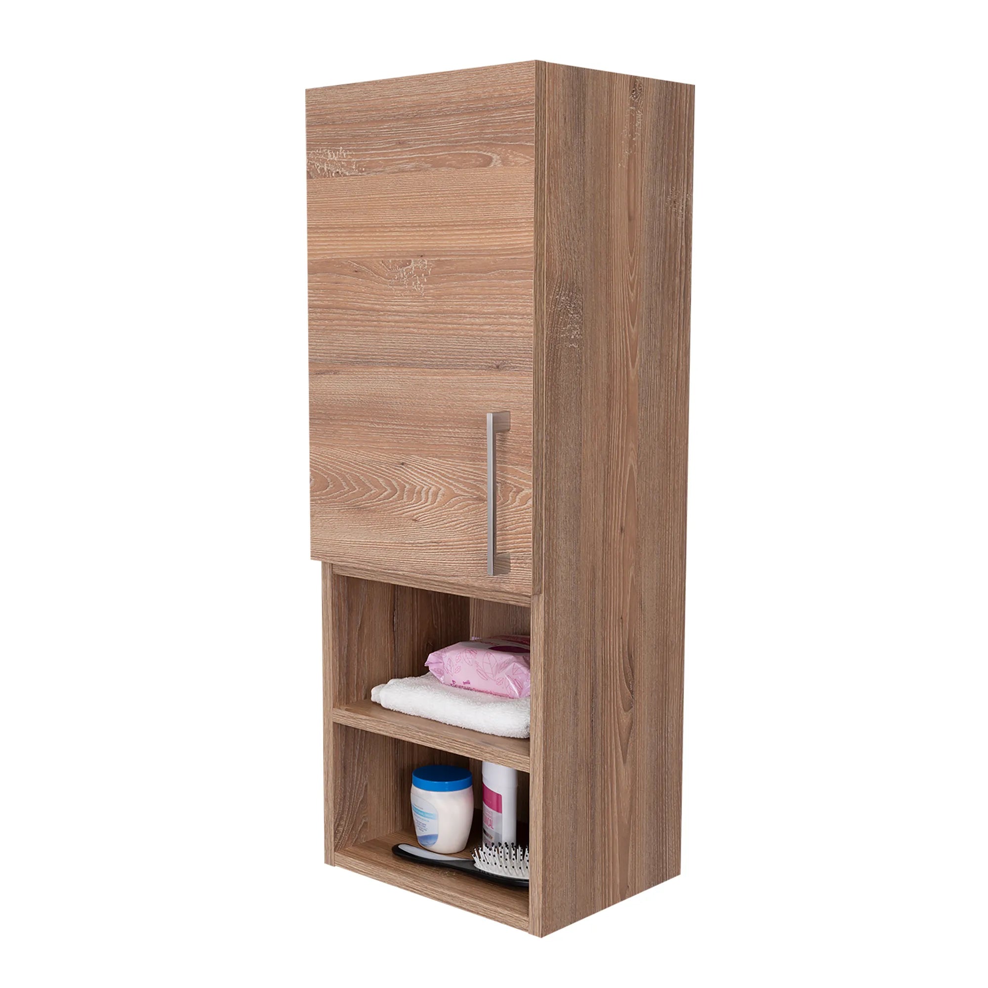 Mueble Auxiliar Muro Baño Barcelona 1 Puerta - Miel