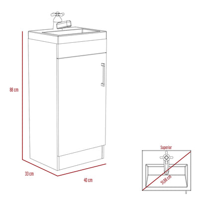 Mueble Lavamanos Madrid 1 Puerta - Miel