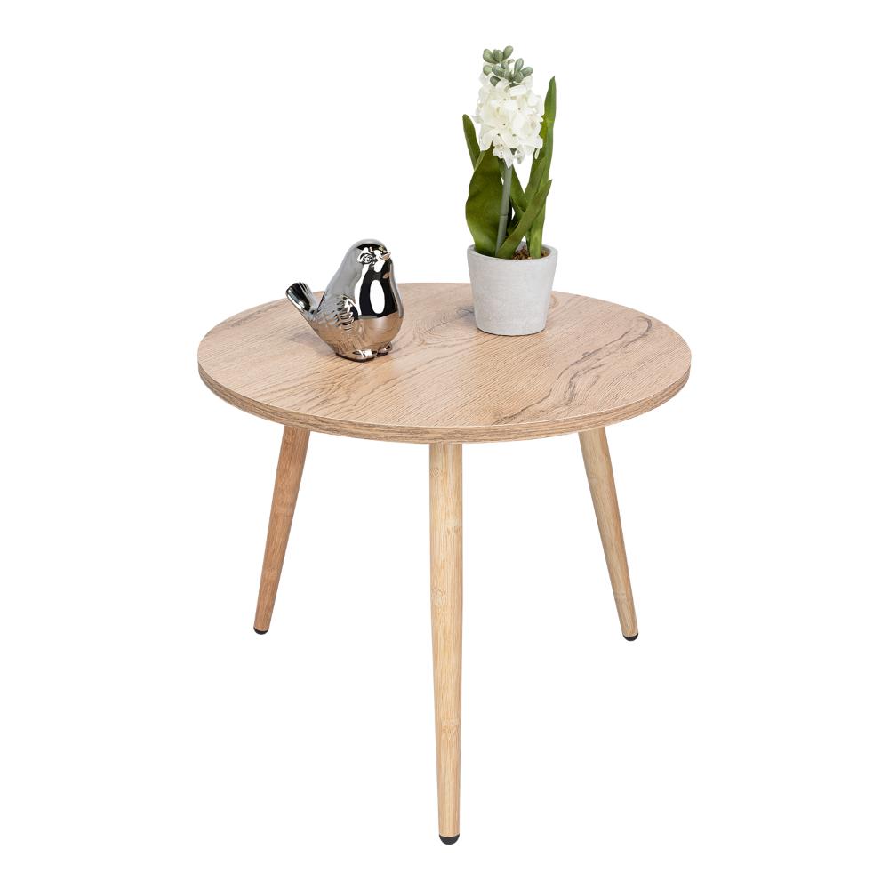 Mesa de Centro Zohi, Macadamia, con Diseño Redondo - vista 2