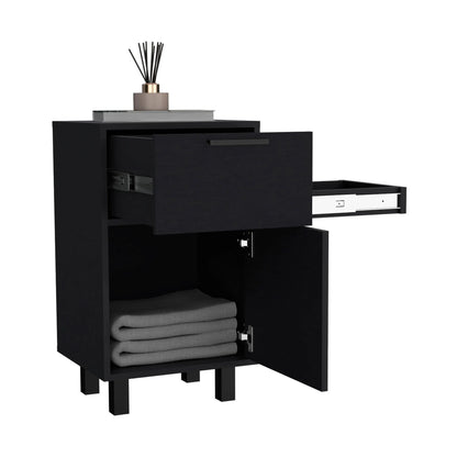 Velador Secret Z-81 2 Cajones / 1 Puerta - Wengue