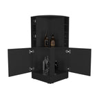 Bar Bajo Esquinero Jakes, Wengue, Con Espacio Para Organizar Botellas De Vino - vista 5
