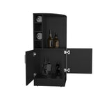 Bar Bajo Esquinero Jakes, Wengue, Con Espacio Para Organizar Botellas De Vino - vista 4