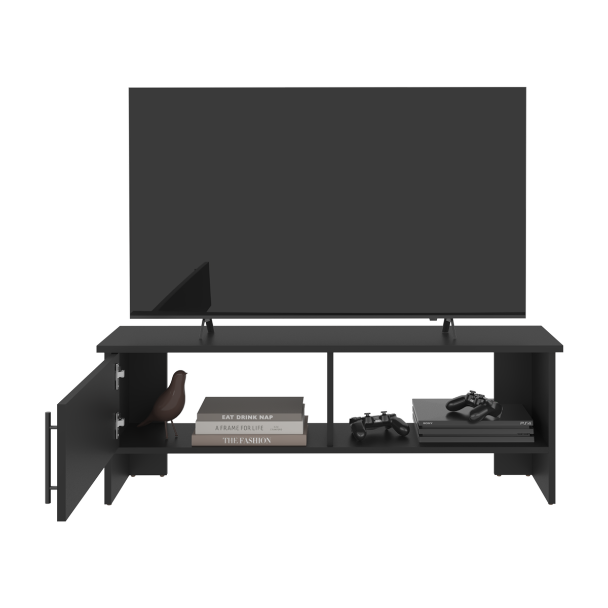 Rack Tv 65" Navia Una Puerta, Wengue - vista 6