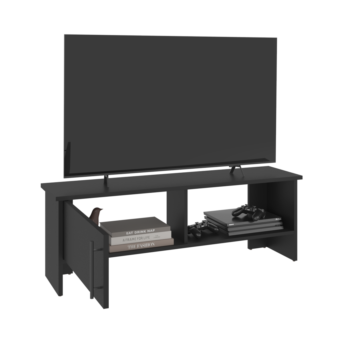 Rack Tv 65" Navia Una Puerta, Wengue - vista 3