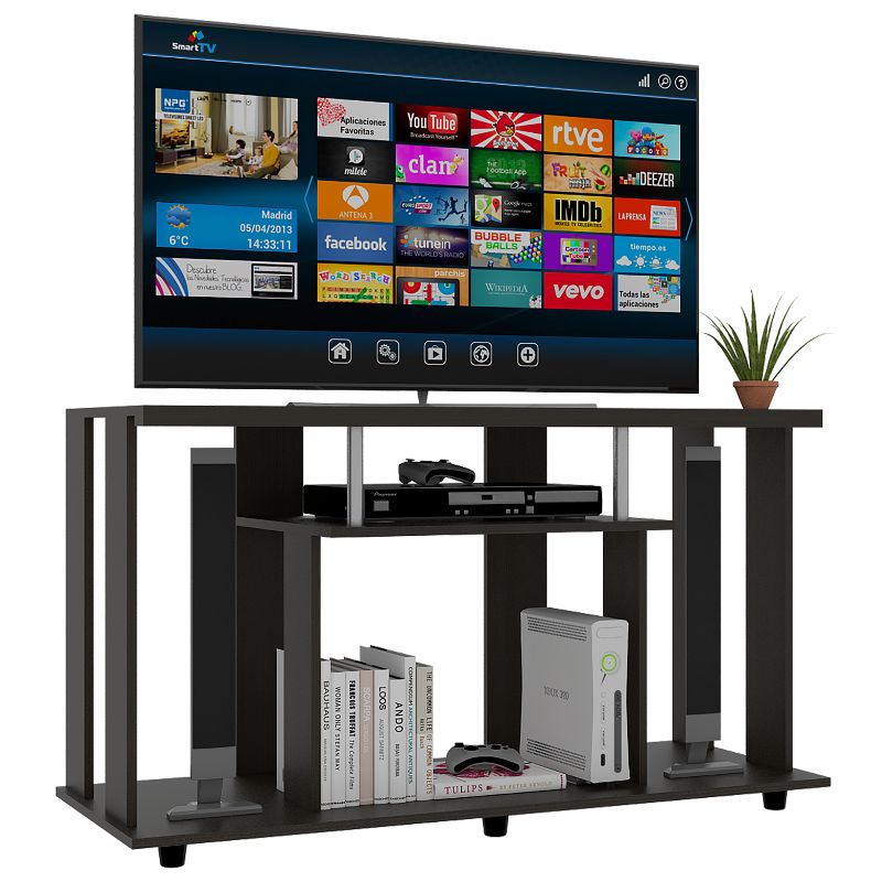 Mesa Lannes, Wengue, con capacidad para televisor de hasta 50 pulgadas - vista 1