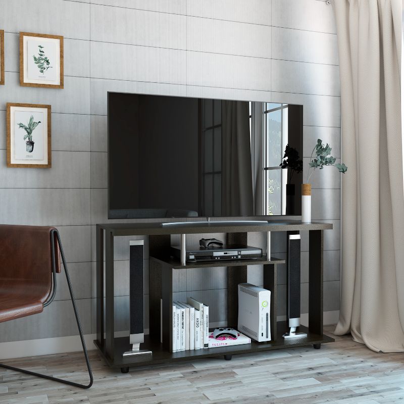 Mesa Lannes, Wengue, con capacidad para televisor de hasta 50 pulgadas - vista 2