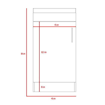Mueble Lavamanos Madrid 1 Puerta - Wengue
